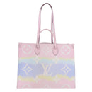 LOUIS VUITTON Monogram Giant Pastels On The Go GM 2way Multicolor Auth ka5447M-2