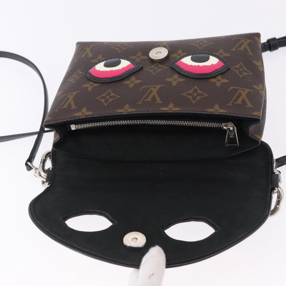 LOUIS VUITTON Yamamoto Kansai Pochette Kabuki Mask M43532 Auth ka5449SAM