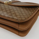 CELINE Macadam Canvas Shoulder Bag PVC Beige Gold Auth ka545-14