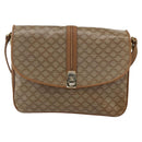 CELINE Macadam Canvas Shoulder Bag PVC Beige Gold Auth ka545-13