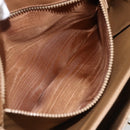 CELINE Macadam Canvas Shoulder Bag PVC Beige Gold Auth ka545-11