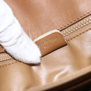 CELINE Macadam Canvas Shoulder Bag PVC Beige Gold Auth ka545-12