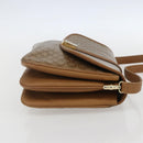 CELINE Macadam Canvas Shoulder Bag PVC Beige Gold Auth ka545-4