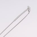 Christian Dior Necklace Metal Silver Auth ka5450-11