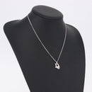 Christian Dior Necklace Metal Silver Auth ka5450-13
