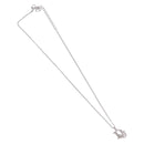 Christian Dior Necklace Metal Silver Auth ka5450-2