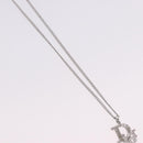 Christian Dior Necklace Metal Silver Auth ka5450-4