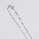 Christian Dior Necklace Metal Silver Auth ka5450-6