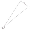 Christian Dior Necklace Metal Silver Auth ka5450-7