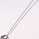 Christian Dior Necklace Metal Silver Auth ka5450-9