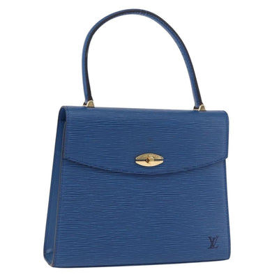 LOUIS VUITTON Epi Malesherbes Hand Bag Blue M52375 LV Auth ka5454