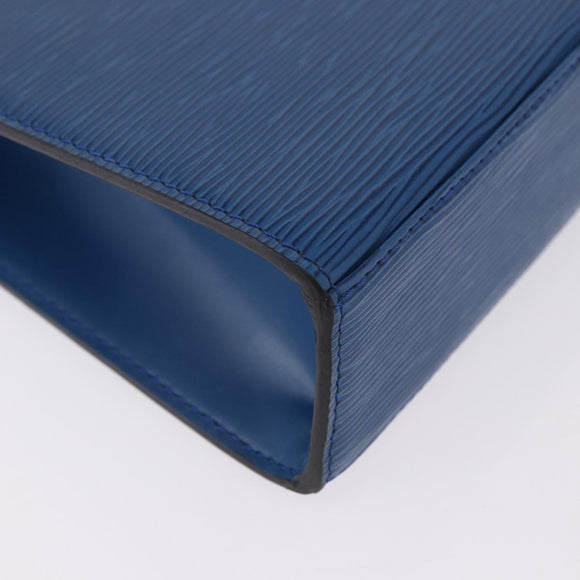 LOUIS VUITTON Epi Malesherbes Hand Bag Blue M52375 LV Auth ka5454