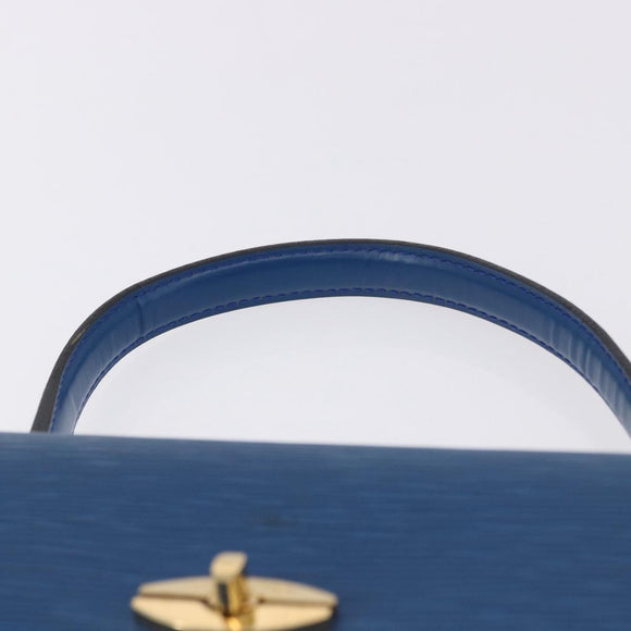 LOUIS VUITTON Epi Malesherbes Hand Bag Blue M52375 LV Auth ka5454