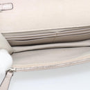 FENDI Chain Shoulder Wallet Leather Pink Silver 8M0346 Auth ka5456A-16