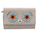 FENDI Chain Shoulder Wallet Leather Pink Silver 8M0346 Auth ka5456A-2