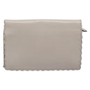 FENDI Chain Shoulder Wallet Leather Pink Silver 8M0346 Auth ka5456A-3