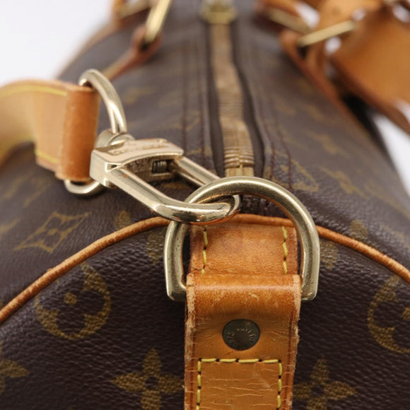 LOUIS VUITTON Monogram Keepall Bandouliere 50 Boston Bag M41416 LV Auth ka5457A