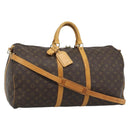 LOUIS VUITTON Monogram Keepall Bandouliere 55 Boston Bag M41414 LV Auth ka5458-1
