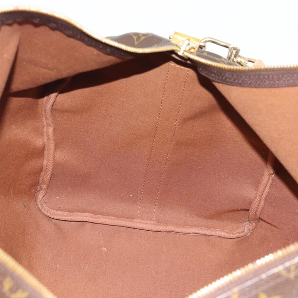 LOUIS VUITTON Monogram Keepall Bandouliere 55 Boston Bag M41414 LV Auth ka5458