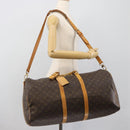 LOUIS VUITTON Monogram Keepall Bandouliere 55 Boston Bag M41414 LV Auth ka5458-23