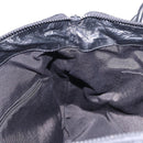 Salvatore Ferragamo Hand Bag Patent Black Silver Auth ka5460-19