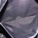 Salvatore Ferragamo Hand Bag Patent Black Silver Auth ka5460-22