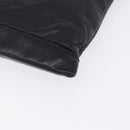 BALENCIAGA Classic Clip L Clutch Bag Leather Black Silver 273023 Auth ka5461-16