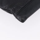 BALENCIAGA Classic Clip L Clutch Bag Leather Black Silver 273023 Auth ka5461-7