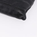 BALENCIAGA Classic Clip L Clutch Bag Leather Black Silver 273023 Auth ka5461-14