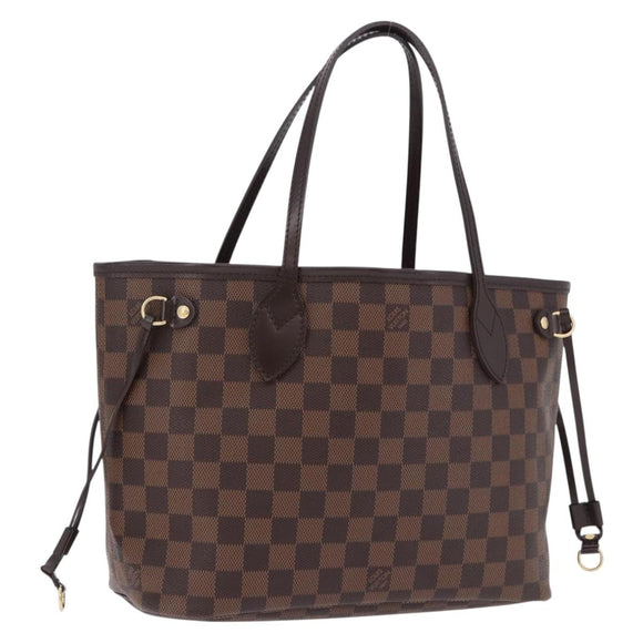 LOUIS VUITTON Damier Ebene Neverfull PM Tote Bag N51109 LV Auth ka5462SAV
