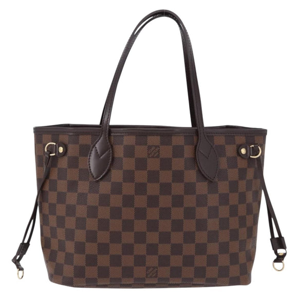 LOUIS VUITTON Damier Ebene Neverfull PM Tote Bag N51109 LV Auth ka5462SAV