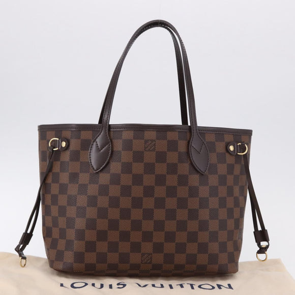 LOUIS VUITTON Damier Ebene Neverfull PM Tote Bag N51109 LV Auth ka5462SAV