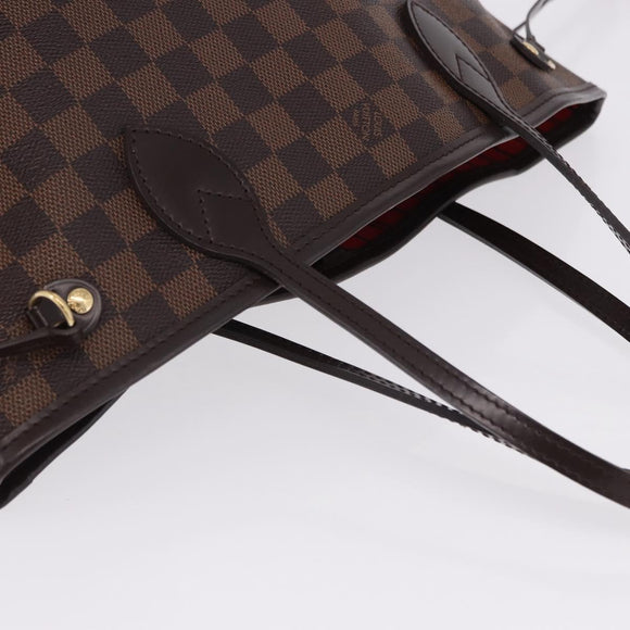 LOUIS VUITTON Damier Ebene Neverfull PM Tote Bag N51109 LV Auth ka5462SAV