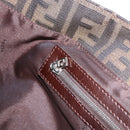 FENDI Zucca Canvas Hand Bag Brown Silver Auth ka5463A-21