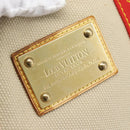 LOUIS VUITTON Antigua Cabas MM Tote Bag Beige Red M40035 LV Auth ka5465-17