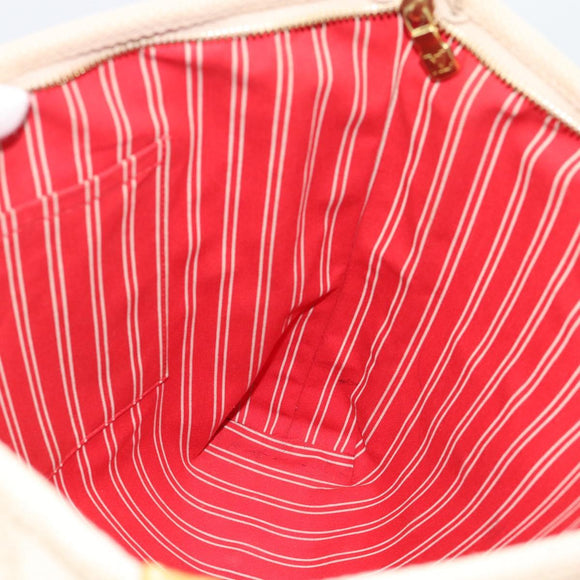 LOUIS VUITTON Antigua Cabas MM Tote Bag Beige Red M40035 LV Auth ka5465