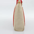 LOUIS VUITTON Antigua Cabas MM Tote Bag Beige Red M40035 LV Auth ka5465-3