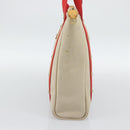 LOUIS VUITTON Antigua Cabas MM Tote Bag Beige Red M40035 LV Auth ka5465-4
