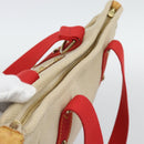 LOUIS VUITTON Antigua Cabas MM Tote Bag Beige Red M40035 LV Auth ka5465-6