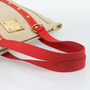 LOUIS VUITTON Antigua Cabas MM Tote Bag Beige Red M40035 LV Auth ka5465-7