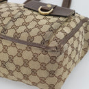GUCCI GG Canvas Abbey Tote Bag Beige Gold Tone 146247 Auth ka5466-9