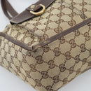 GUCCI GG Canvas Abbey Tote Bag Beige Gold Tone 146247 Auth ka5466-14