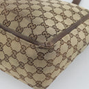 GUCCI GG Canvas Abbey Tote Bag Beige Gold Tone 146247 Auth ka5466-15
