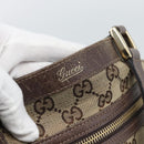 GUCCI GG Canvas Abbey Tote Bag Beige Gold Tone 146247 Auth ka5466-18