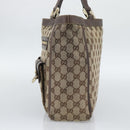 GUCCI GG Canvas Abbey Tote Bag Beige Gold Tone 146247 Auth ka5466-4
