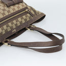 GUCCI GG Canvas Abbey Tote Bag Beige Gold Tone 146247 Auth ka5466-7