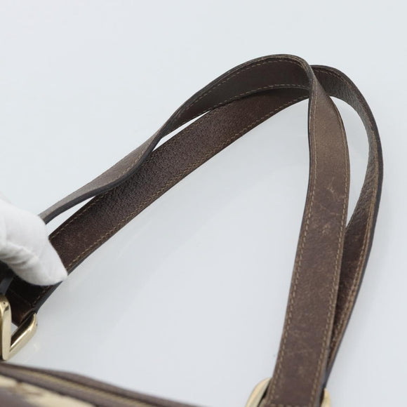 GUCCI GG Canvas Abbey Tote Bag Beige Gold Tone 146247 Auth ka5466