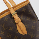 LOUIS VUITTON Monogram Bucket PM Shoulder Bag M42238 LV Auth ka5467-17