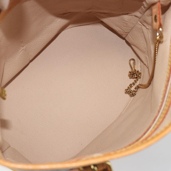 LOUIS VUITTON Monogram Bucket PM Shoulder Bag M42238 LV Auth ka5467