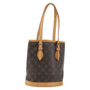 LOUIS VUITTON Monogram Bucket PM Shoulder Bag M42238 LV Auth ka5467-1